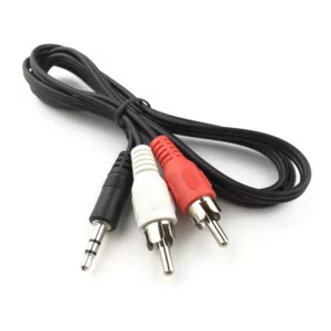 UpBright 3.5mm AUX in Cable to AV 2-RCA Audio/Video Cord Compatible with X Rocker 51092 51259 51274 51277 51231 51302 51303 51396 51418 51451 51453 51468 51469 51474 51476 51491 51498 Gaming Chair