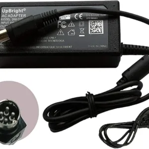 UpBright 4-Pin DIN +/-18V 1.0A AC/DC Adapter Compatible with KLIPSCH PS20 iGroove HG PS 20 i Groove iPod Dock DC 18VDC DC +18V 1A -18V 1 A 4-Prong Connector Switching Power Supply Cord Cable Charger