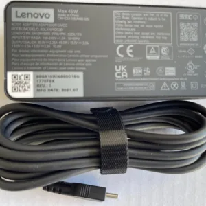 For Lenovo 45W USB Type C AC Adapter ADLX45YDC2D, SA10R16865, 02DL119, 4X20M26252 with 2 Prong Power Cord Included