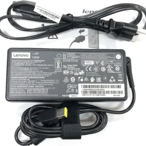 UpBright 20V 6.7A 135W Slim Tip AC/DC Adapter Compatible with Lenovo ThinkPad P1 20MD, ThinkPad P1 20ME, ThinkPad X1 Extreme 20MG P/N: ADL135SDC3A, SA10E75864, 00HM686 20VDC Power Supply Cord Charger