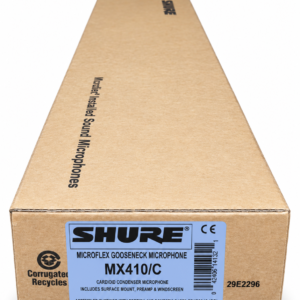 Shure MX410/C Microflex 10in Cardioid Gooseneck Microphone with Preamp