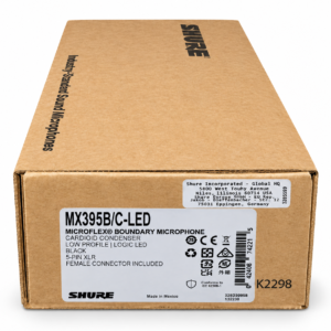 Shure MX395B/C-LED Microflex Cardioid Boundary Microphone 5-Pin XLR LED
