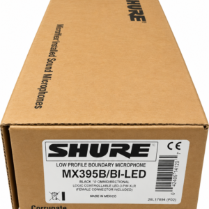 Shure MX395B/BI-LED Microflex Figure-8 Boundary Microphone 5-Pin XLR LED