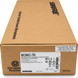 Shure MX396/C-TRI Microflex Tri-Element Boundary Conference Microphone