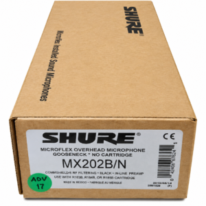 Shure MX202B/N Microflex Overhead Microphone Housing Preamp No Cartridge
