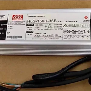 Mean Well HLG-150H-36B 36V 4.2A 151W IP67 Dimmable LED Driver